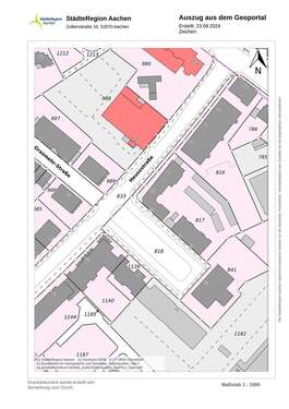 Lageplan 1909 - 