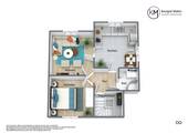 Grundriss - DG - 3D - 