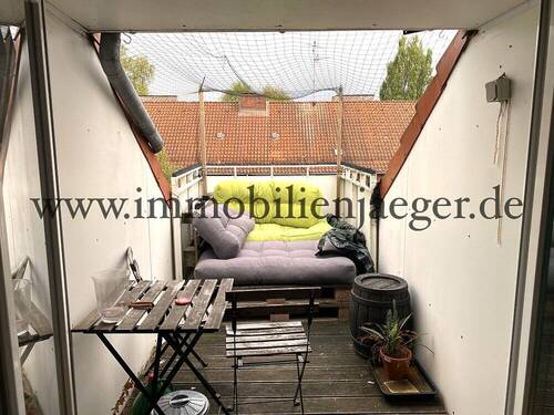 Balkon - 1 Zimmer Etagenwohnung in Hamburg