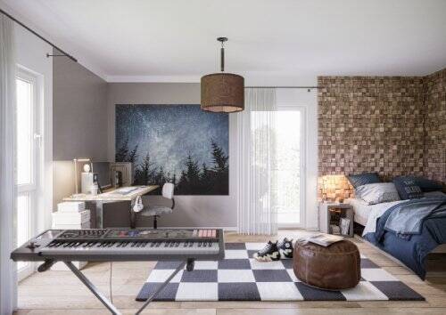 Kreative Musikecke Zuhause - 5 Zimmer Doppelhaushälfte in Wimsheim