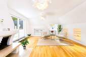 Wohnzimmer - 5 Zimmer Etagenwohnung zum Kaufen in München / Harlaching