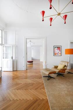 Zimmer 3 mit Blick in das Zimmer 2 - 5 Zimmer Etagenwohnung zum Kaufen in Berlin