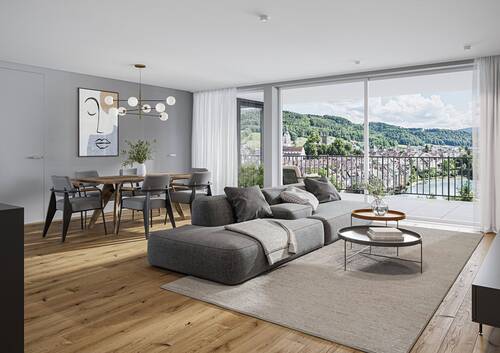 Innenvisualisierung_2.OG_W13 - EXTRAVAGANT ! ° W13 ° 4.5-ZWG ° 2.OG ° Süd-West SONVIDA - Dreispitz Laufenburg