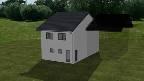 Zugang und Westseite - 5 Zimmer Doppelhaushälfte in Bruckmühl