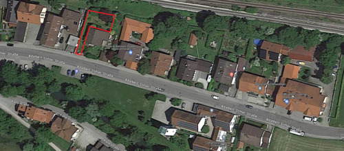 Luftbild vom Baugrundstück - 