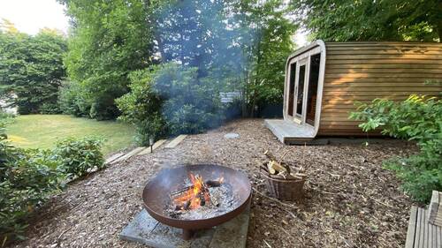 Gartensauna mit Lounge - 