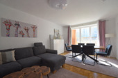 Wohnzimmer mit Zugang auf die Terasse - 3 Zimmer Etagenwohnung zur Miete in Lüneburg