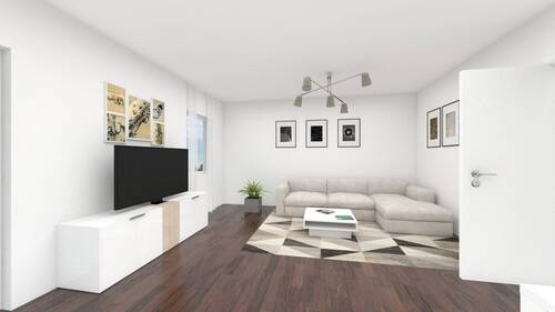 Wohnzimmer - 3 Zimmer Etagenwohnung zum Kaufen in Achim