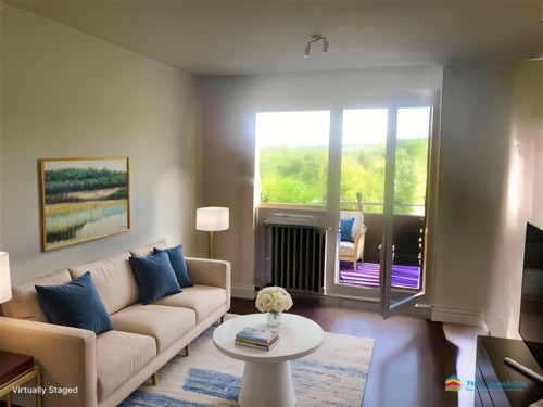 Wohnzimmer - KI-generiert - 1 Zimmer Etagenwohnung zum Kaufen in Erfurt