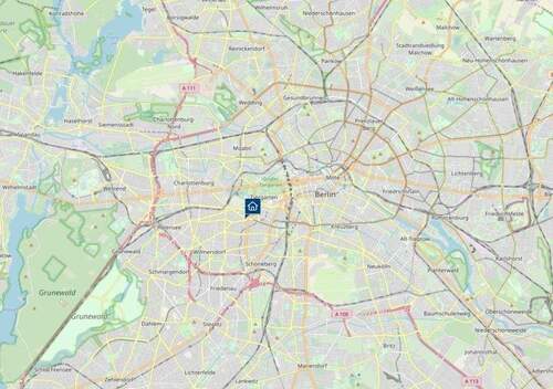 Kartenansicht Makrolage - Gewerbeobjekt (Büro, Produktion, Verkauf) in Berlin zum Kaufen