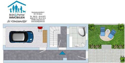 Erdgeschoss mit Terrasse - 