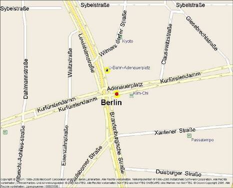 Kartenausschnitt - Einfamilienhaus zur Miete in Berlin