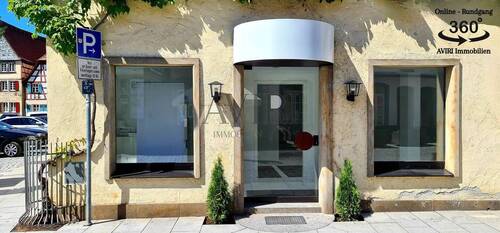 Eingang von Außen - PROVISIONSFREI veränderbare Gewerbeimmobilie im Stadtkern Forchheim: Büro, Studio, Gastronomie, Friseur, Gewerbe