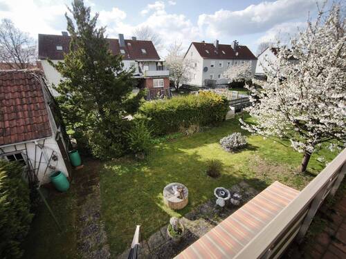 Blick von der Loggia in den Garten - 
