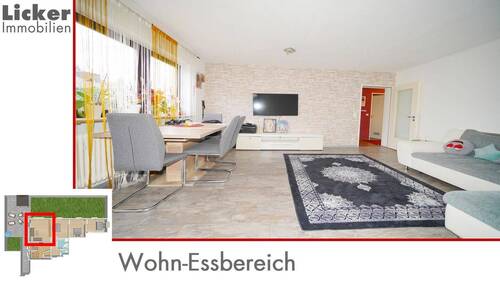 Wohn-Essbereich - 4 Zimmer Terrassenwohnung in Leutenbach