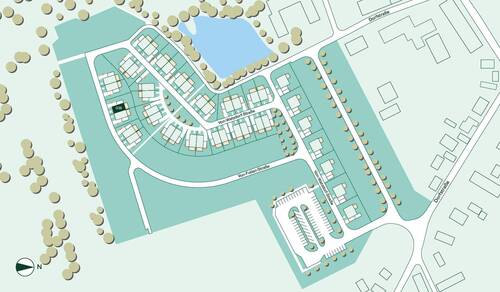 Lage des Doppelhauses im Quartier - 