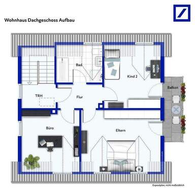 Wohnhaus Dachgeschoss Anbau - 
