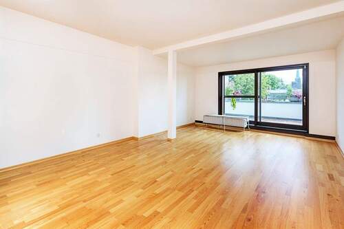 Wohnzimmer mit Dachterrasse - Visualisierung - 