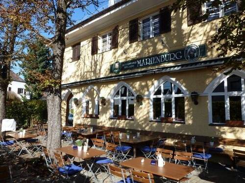 Eine ADRESSE: Biergarten Marienburg! - 