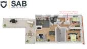 3D-Grundrisszeichnung Oberwohnung - 