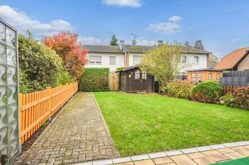 Garten - Reihenmittelhaus mit 98,00 m&sup2; in Würselen zum Kaufen