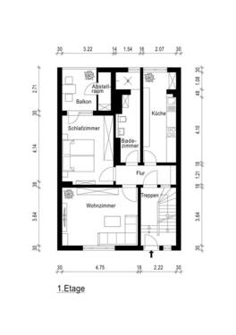 Grundris erste Etage - 