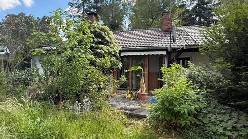 Blick zur Terrasse - 3 Zimmer Bungalow in Wildau
