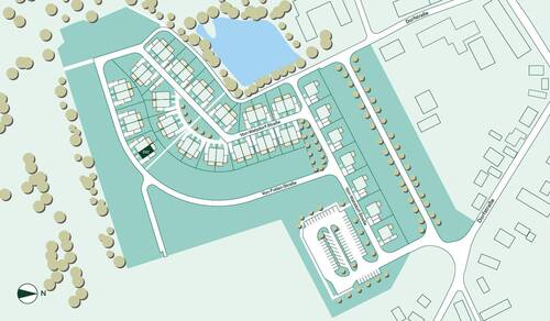 Lage des Doppelhauses im Quartier - 