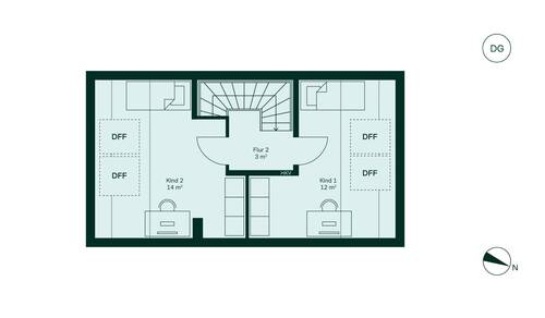 Ausgebautes Dachgeschoss bietet zusätzlichen Platz für die gesamte Familie - 