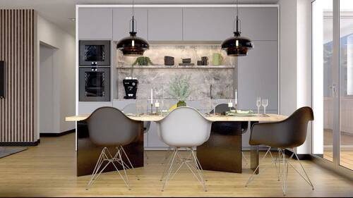 Wohnbereich Visualisierung - 3 Zimmer Etagenwohnung in Mittenwald