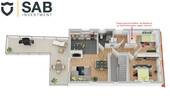 3D-Grundrisszeichnung Oberwohnung - 