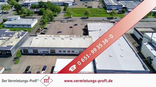Außenansicht oben - Trier-Euren: Moderne Gewerbefläche in Bestlage - ca. 1.860?m² mit Empfang, Büros, Lagerhalle & neuer moderner Gasheizung
