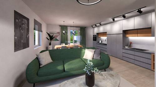 Geräumiges Wohnzimmer - 6 Zimmer Mehrfamilienhaus, Wohnhaus in Finsterwalde