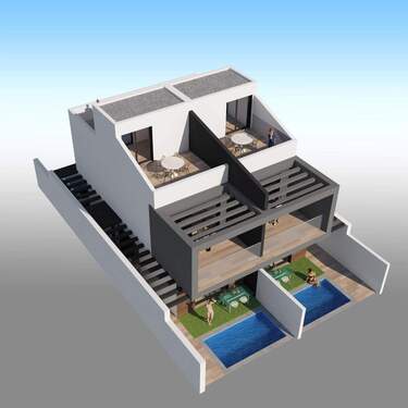 Bild 3 - 4 Zimmer Doppelhaushälfte in San Javier