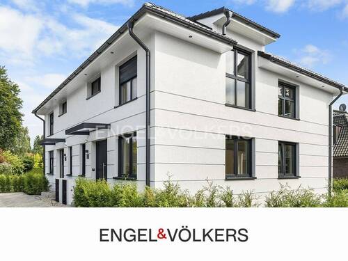 Frontansicht - Quartier 93 - Neubau-Doppelhaushälfte mit Effizienz & Stil