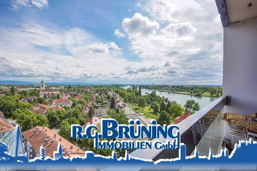 Balkon - 3-Zimmerwohnung mit Panoramablick über Kehl-Stadt