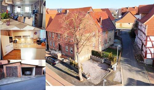 colage.JPG - Direkt einzugsbereit! Umfangreich renoviert! Viel Platz mit Stall, Scheune, Garagen! Viel Potenzial!