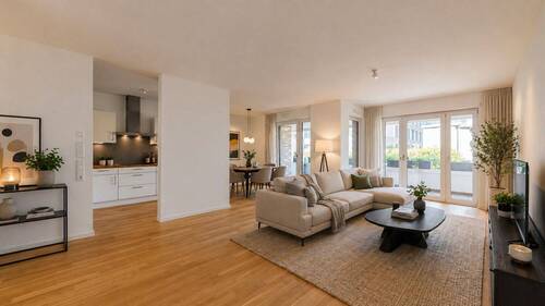 Visualisierung - Moderne Drei-Zimmer-Gartenwohnung mit Terrasse und TG-Stellplatz