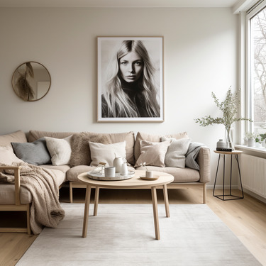 Natürliches Wohnen mit hellen Farben und viel Lich - 