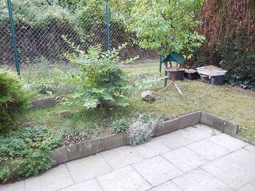 Terrasse vom Wohnzimmer 7452.JPG - Etagenwohnung mit 45,00 m&sup2; in Bad Oldesloe zur Miete