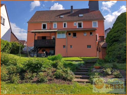 Rückansicht_Haus - 1 Zimmer Mehrfamilienhaus, Wohnhaus zum Kaufen in Steinau an der Straße / Marborn