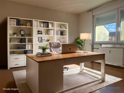 1. Kinderzimmer / Arbeitszimmer - virtually staged - 