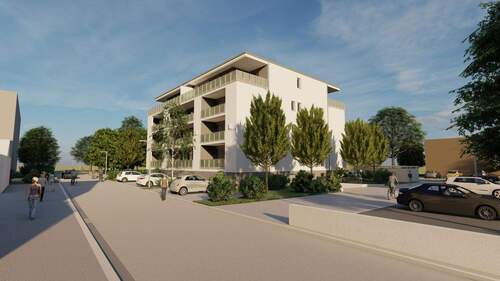 Rückansicht - Astrapark! Noch 2 Wohungen verfügbar! Erdgeschoß! 3 Zimmer mit Loggia! Außenstellplatz! 78qm!