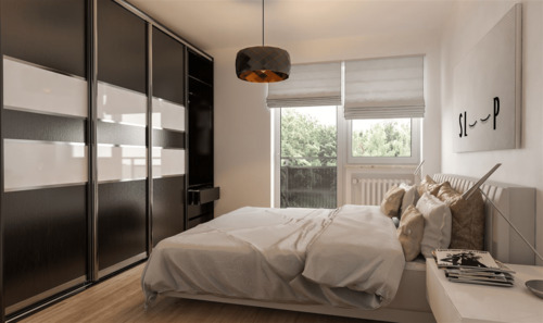 Schlafzimmer - 3 Zimmer Etagenwohnung zum Kaufen in Düsseldorf