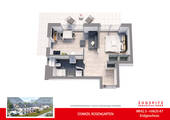 WHG-3_3D Grundriss - Terrassenwohnung mit 43,70 m² in Garmisch-Partenkirchen zum Kaufen