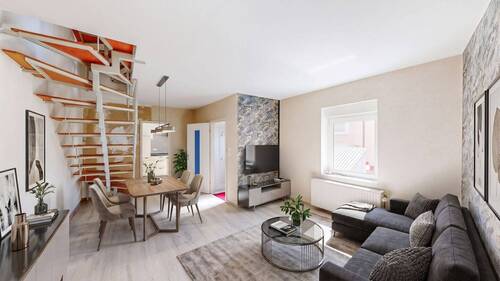 Einrichtunsgbeispiel Wohnbereich EG WE 2 - 