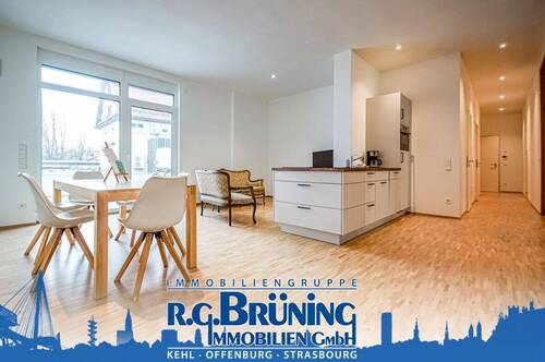 Wohnen-Essen-Kochen - Neuwertige 4-Zimmerwohnung mit Terrasse in Sasbach