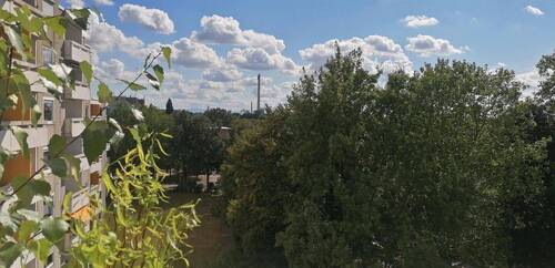 Blick vom Balkon Richtung Harz - 