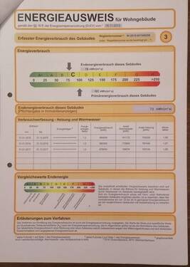 Energieausweis 2018, B bis C - 