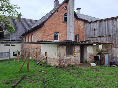 Blick auf den Stall - 